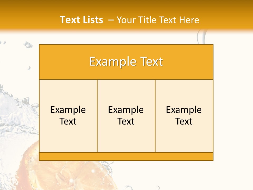 Food Falling Soda PowerPoint Template
