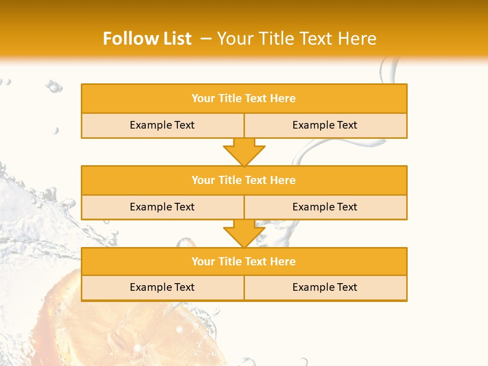 Food Falling Soda PowerPoint Template