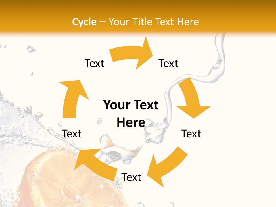 Food Falling Soda PowerPoint Template