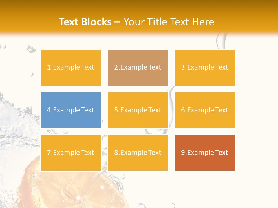 Food Falling Soda PowerPoint Template