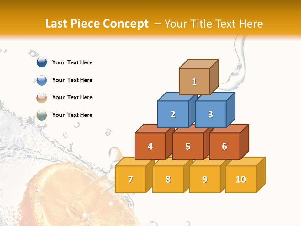 Food Falling Soda PowerPoint Template