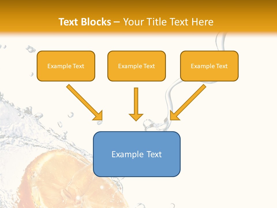 Food Falling Soda PowerPoint Template