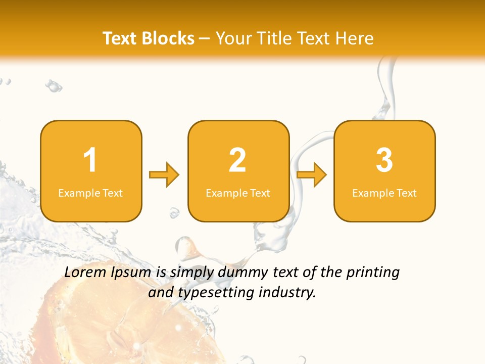 Food Falling Soda PowerPoint Template