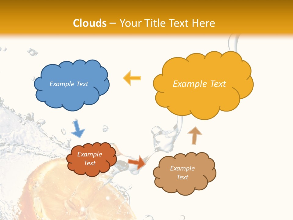 Food Falling Soda PowerPoint Template