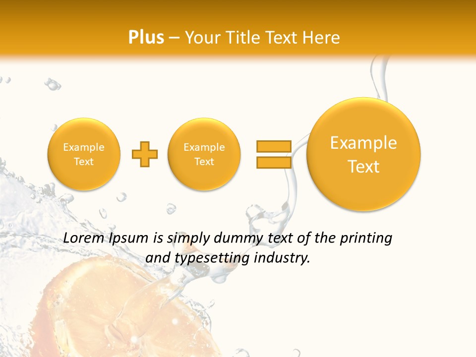 Food Falling Soda PowerPoint Template