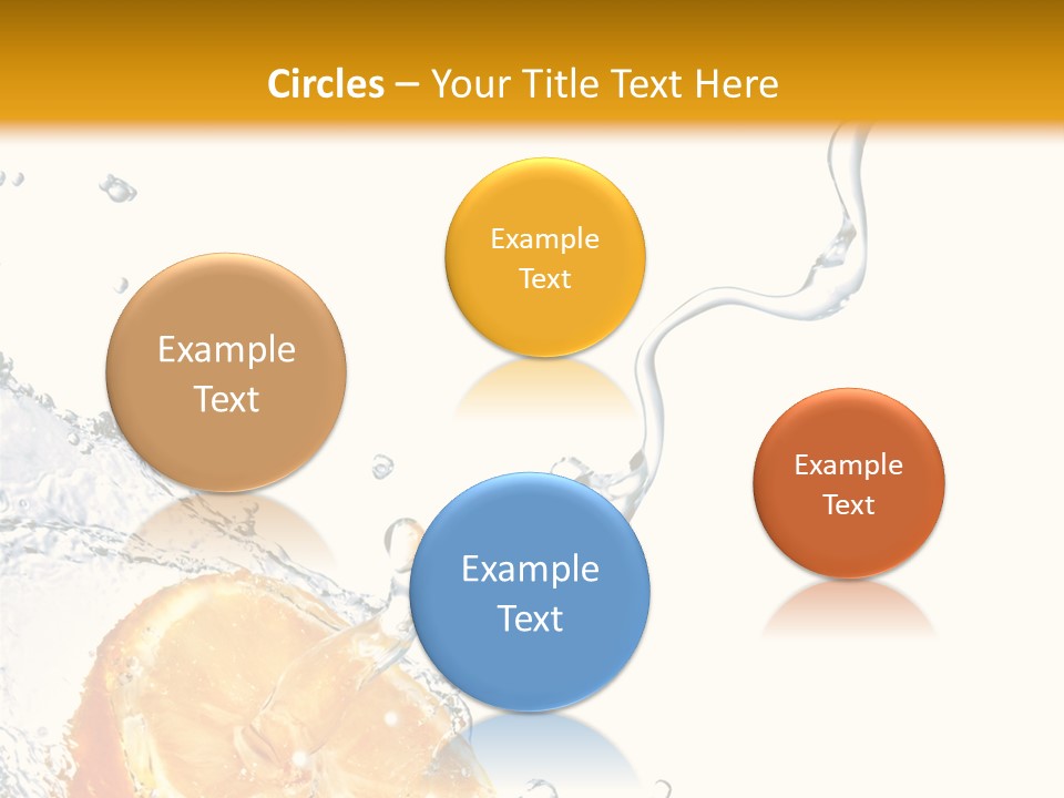 Food Falling Soda PowerPoint Template