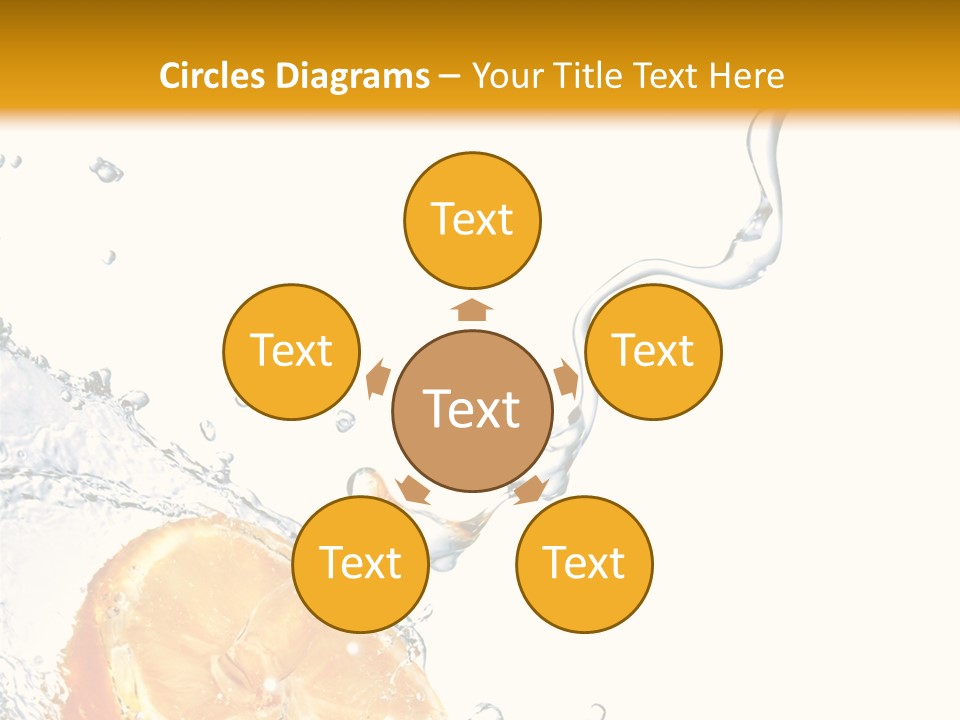 Food Falling Soda PowerPoint Template