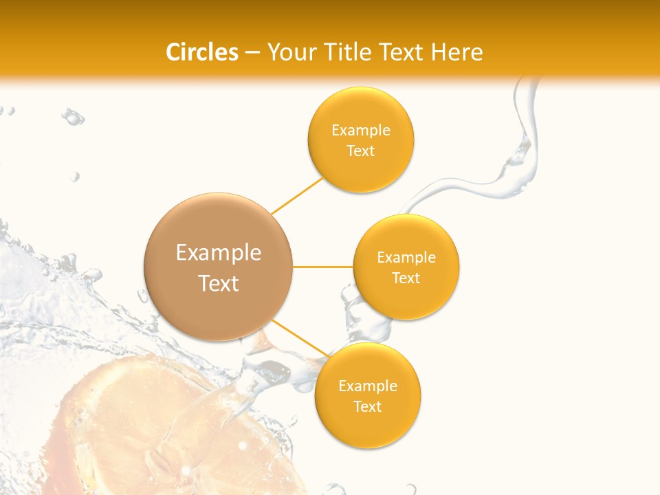 Food Falling Soda PowerPoint Template