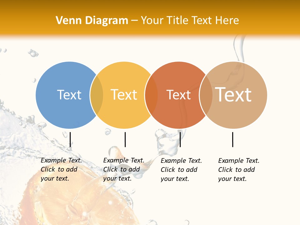 Food Falling Soda PowerPoint Template