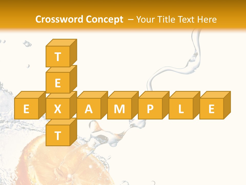 Food Falling Soda PowerPoint Template