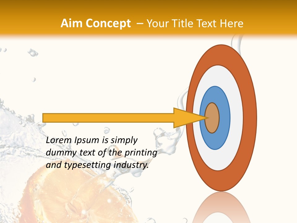 Food Falling Soda PowerPoint Template