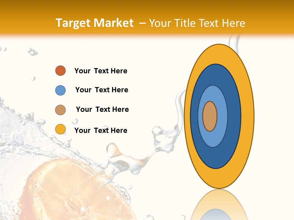 Food Falling Soda PowerPoint Template