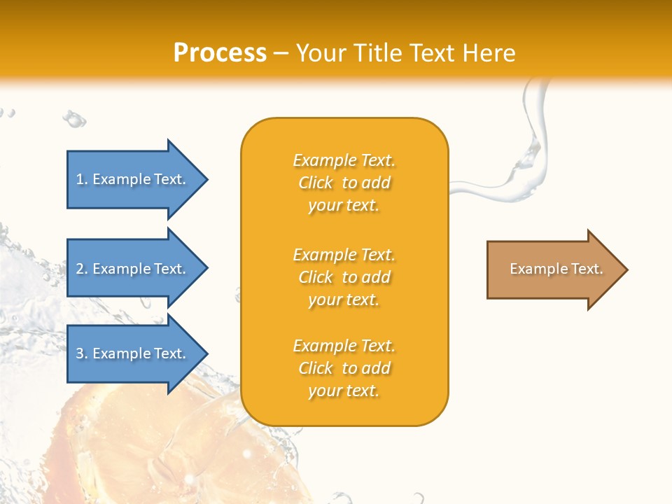 Food Falling Soda PowerPoint Template