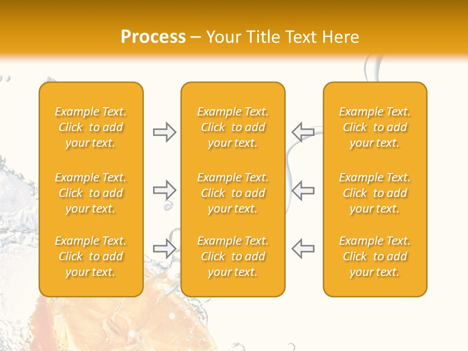 Food Falling Soda PowerPoint Template