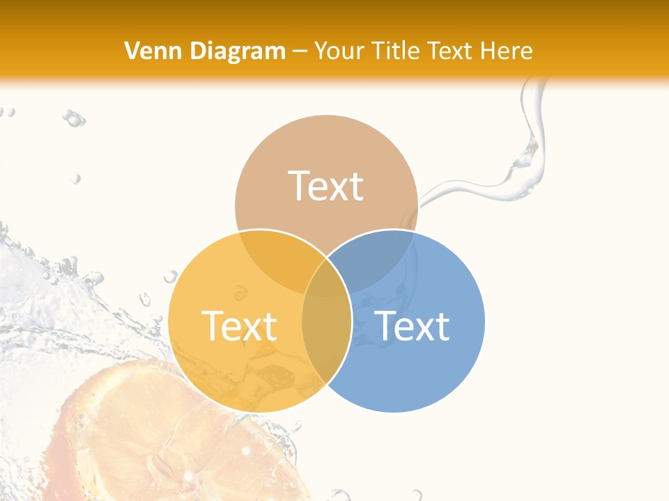 Food Falling Soda PowerPoint Template