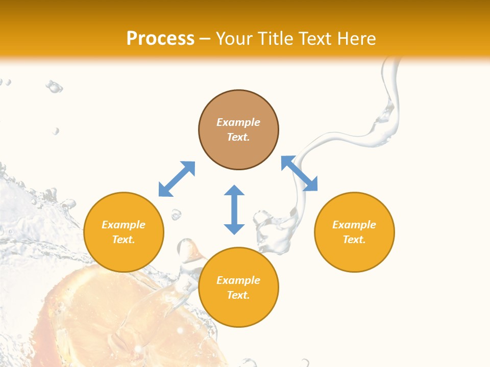 Food Falling Soda PowerPoint Template