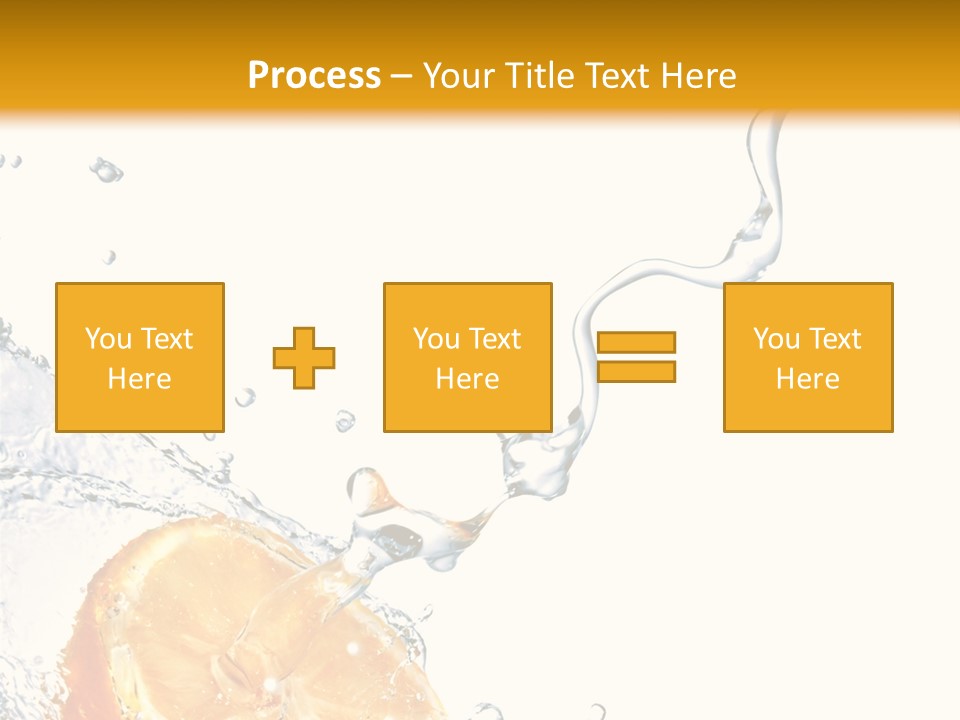 Food Falling Soda PowerPoint Template