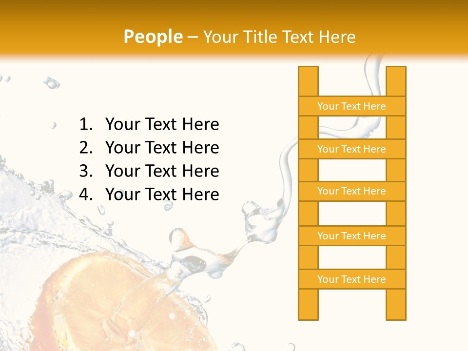 Food Falling Soda PowerPoint Template