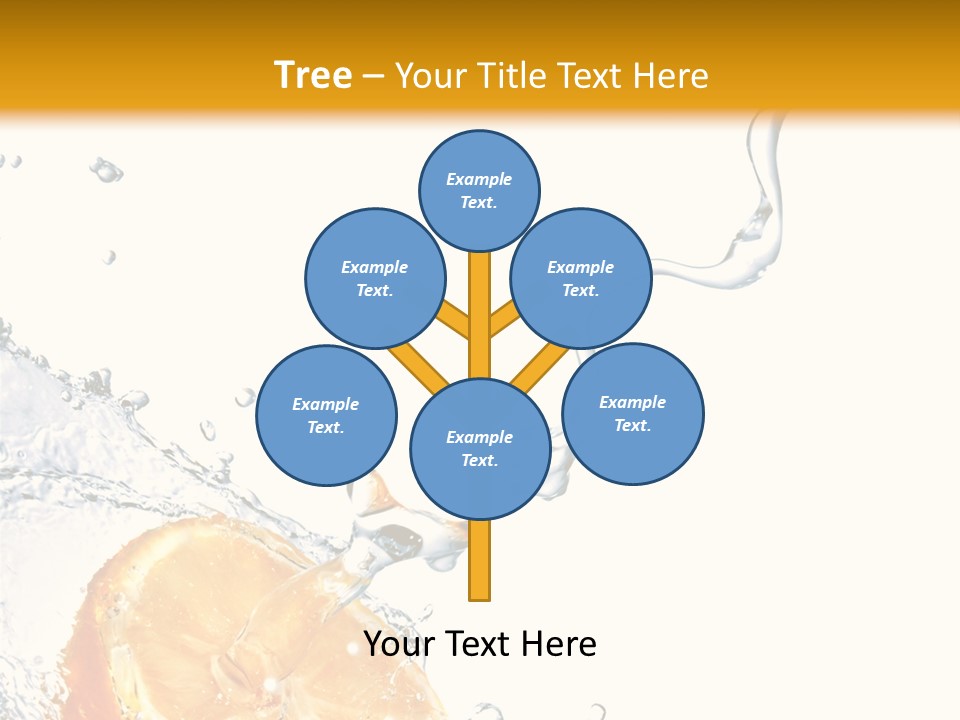 Food Falling Soda PowerPoint Template
