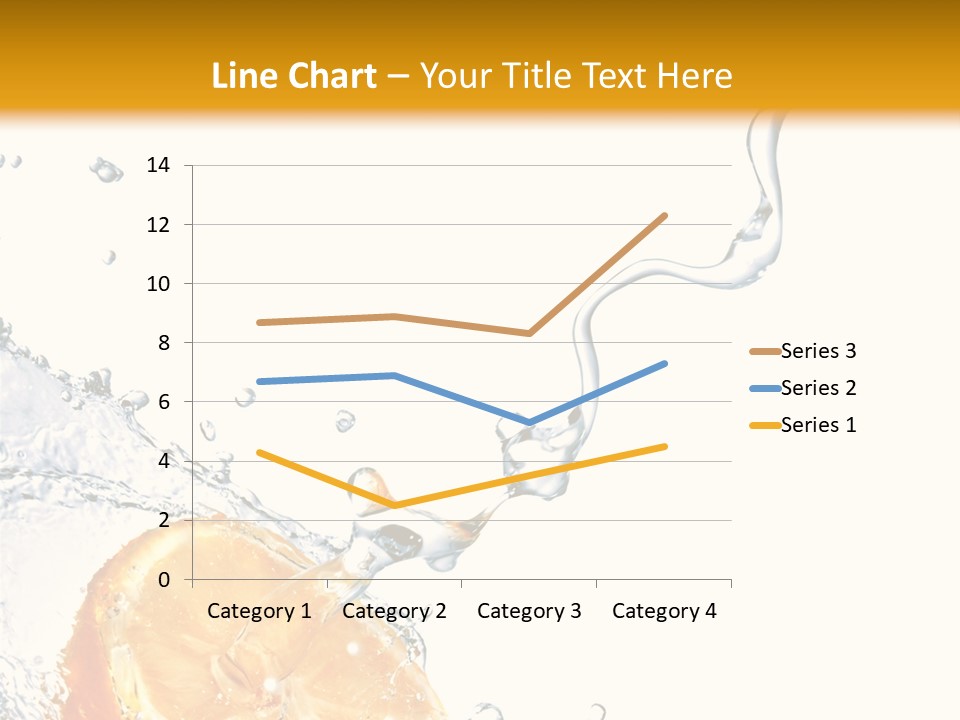 Food Falling Soda PowerPoint Template