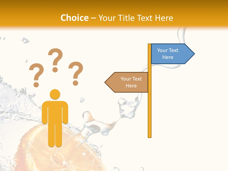 Food Falling Soda PowerPoint Template