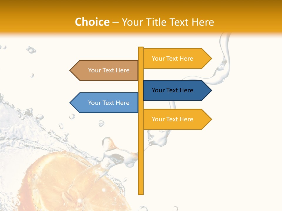 Food Falling Soda PowerPoint Template