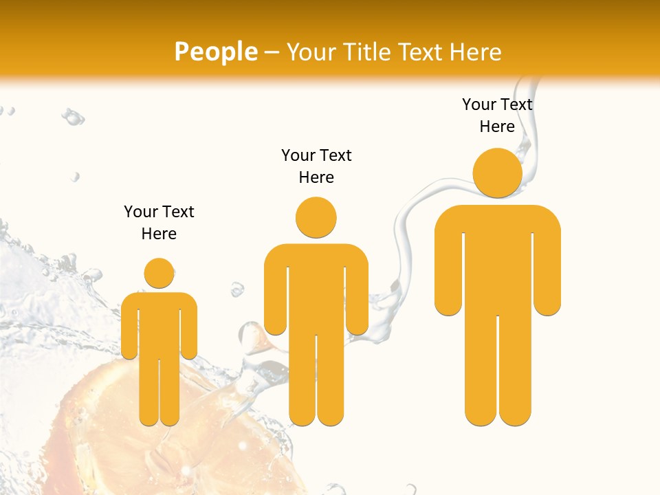 Food Falling Soda PowerPoint Template