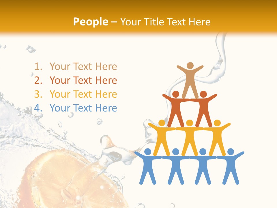 Food Falling Soda PowerPoint Template