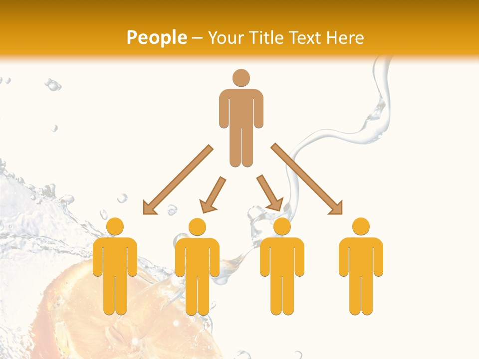 Food Falling Soda PowerPoint Template