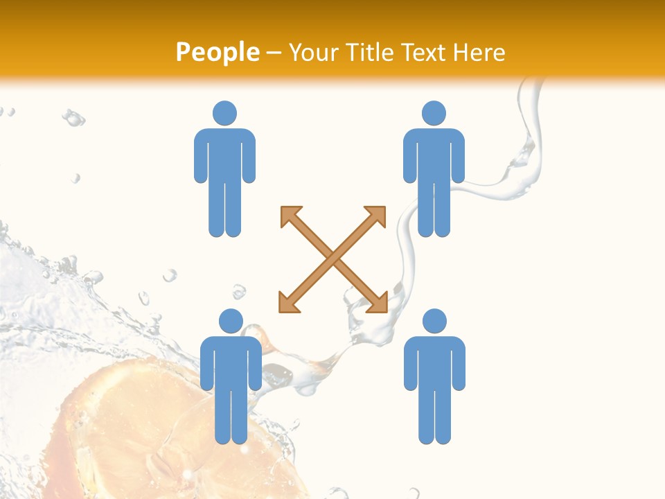 Food Falling Soda PowerPoint Template