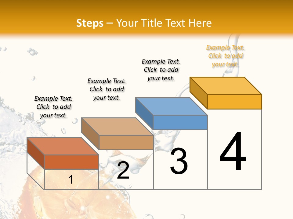 Food Falling Soda PowerPoint Template