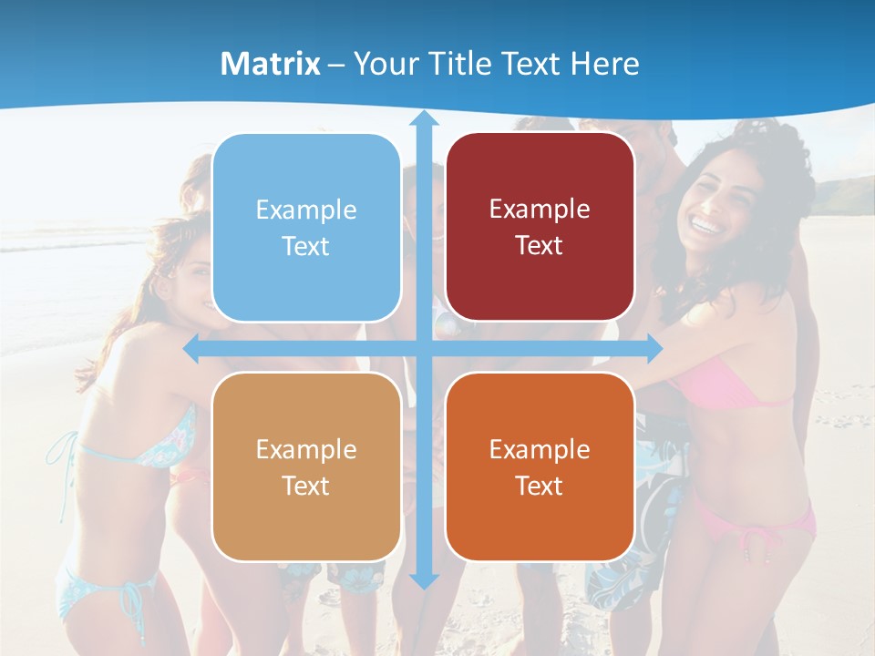 House Horizontal Blue PowerPoint Template