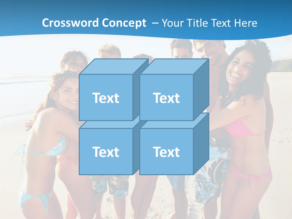 House Horizontal Blue PowerPoint Template