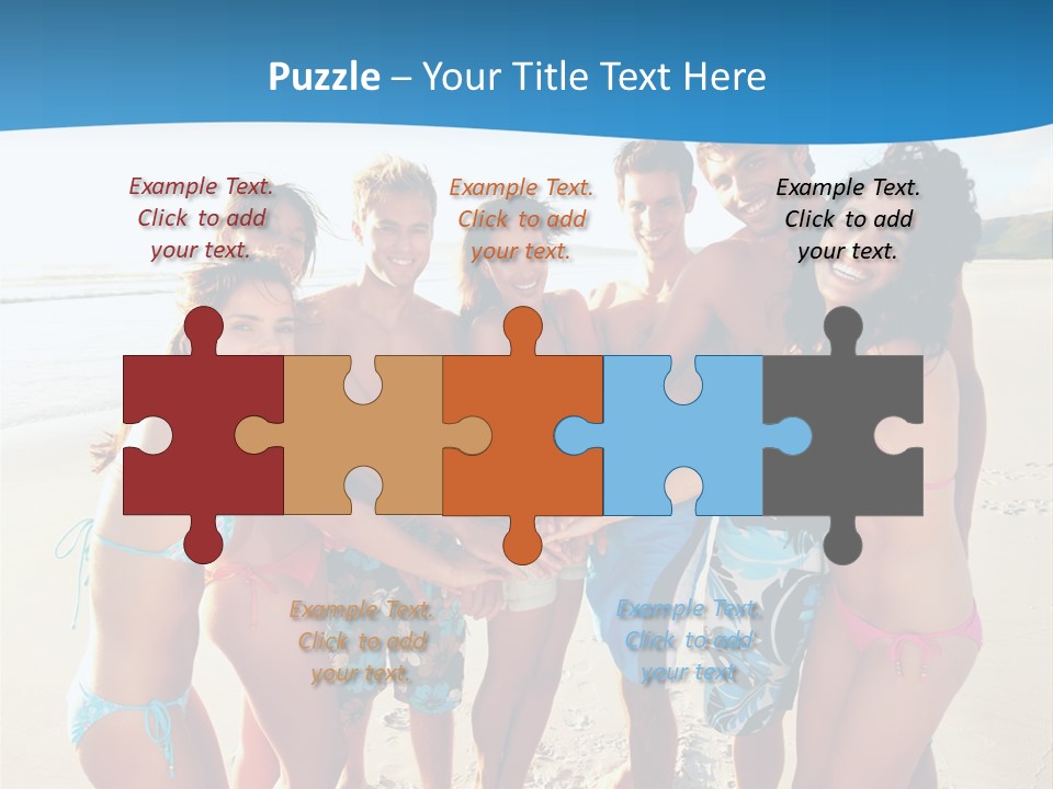 House Horizontal Blue PowerPoint Template