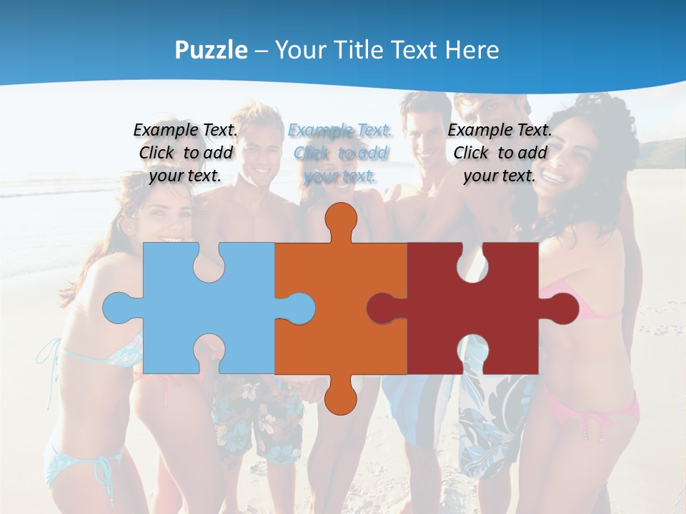 House Horizontal Blue PowerPoint Template