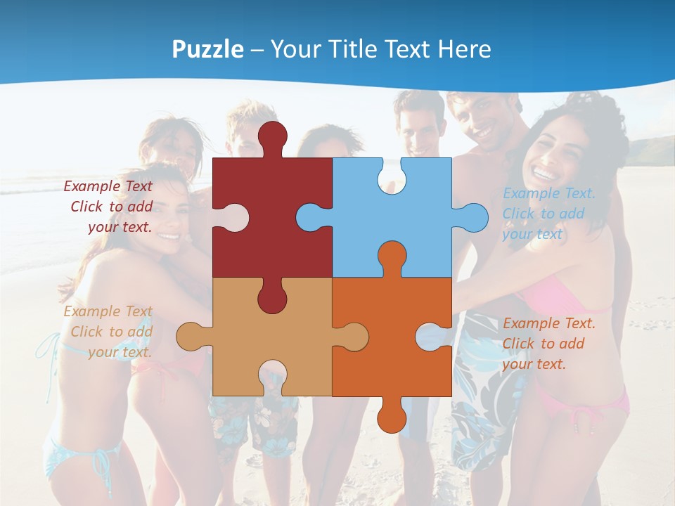 House Horizontal Blue PowerPoint Template