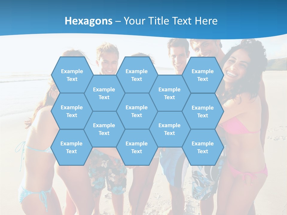 House Horizontal Blue PowerPoint Template