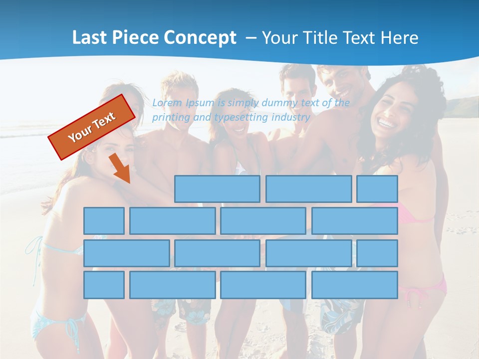 House Horizontal Blue PowerPoint Template