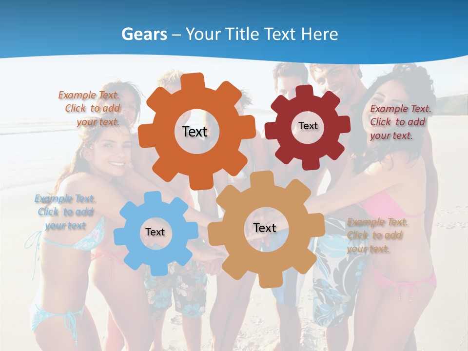 House Horizontal Blue PowerPoint Template