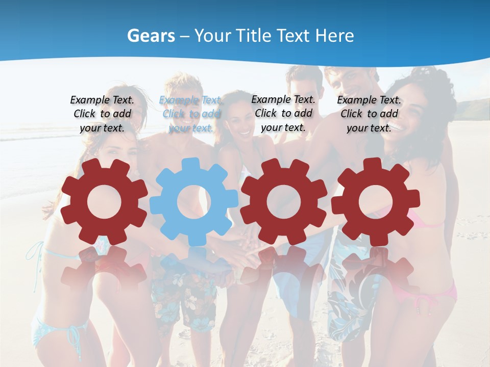 House Horizontal Blue PowerPoint Template