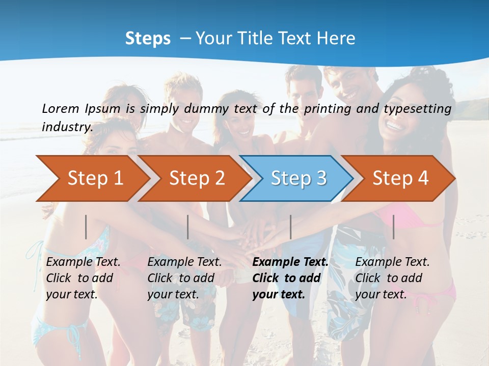 House Horizontal Blue PowerPoint Template