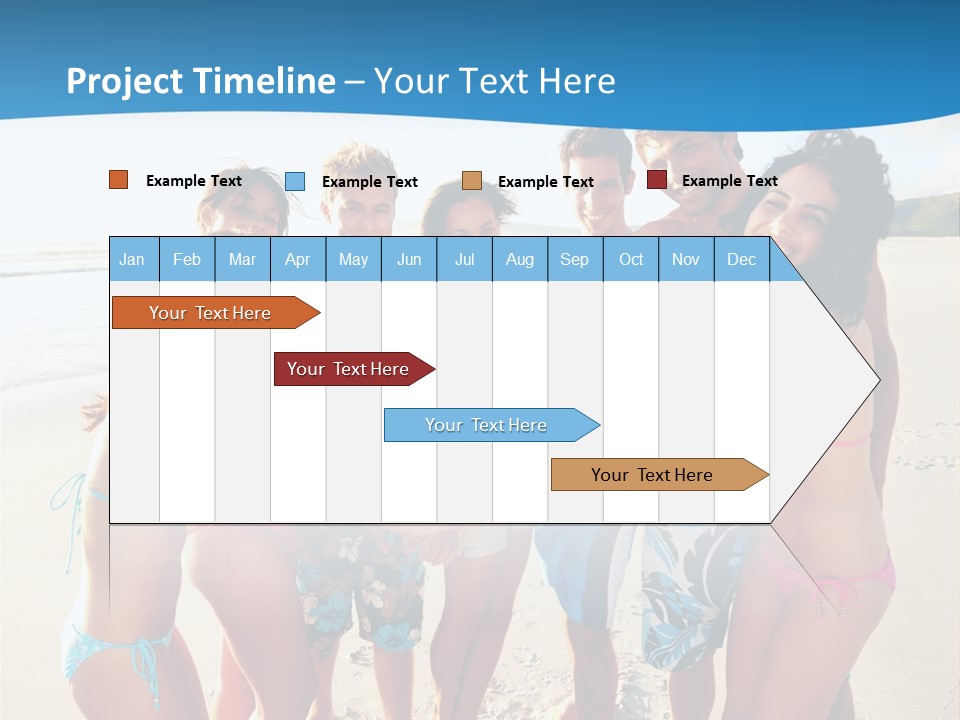 House Horizontal Blue PowerPoint Template