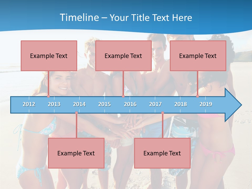 House Horizontal Blue PowerPoint Template