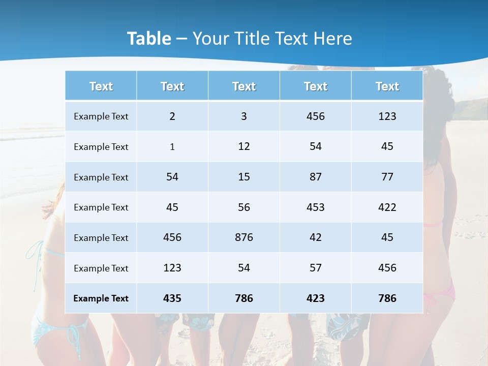 House Horizontal Blue PowerPoint Template