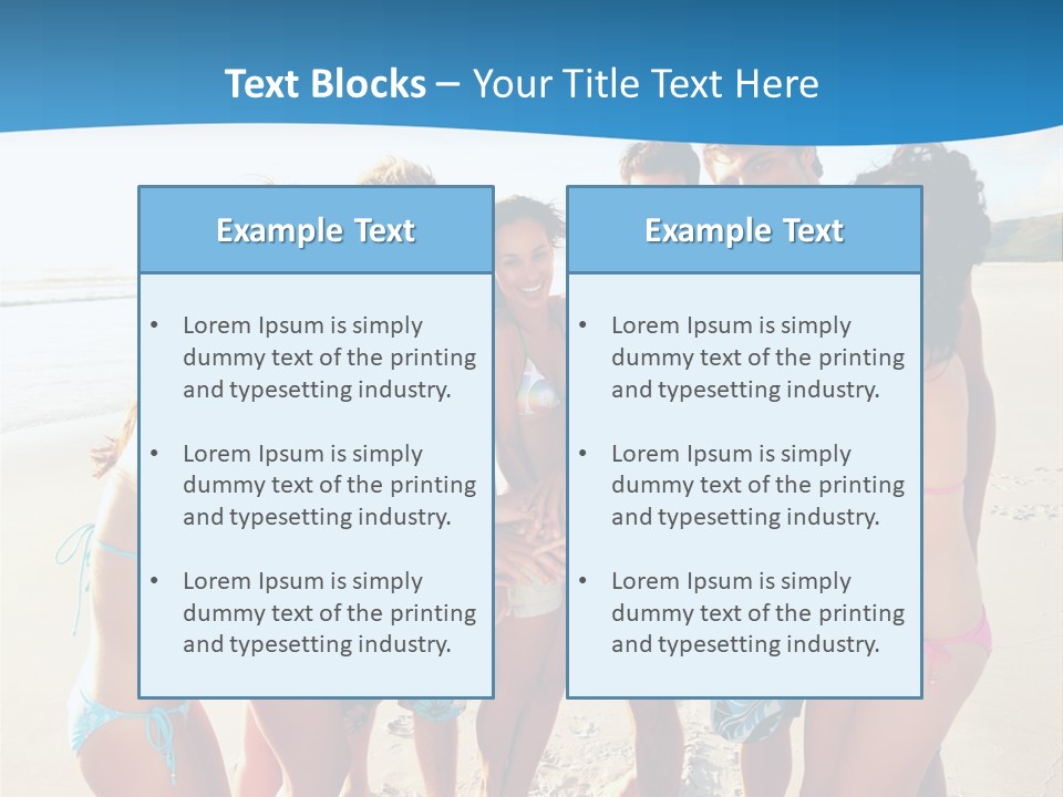 House Horizontal Blue PowerPoint Template