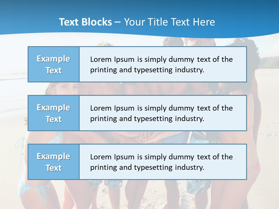 House Horizontal Blue PowerPoint Template