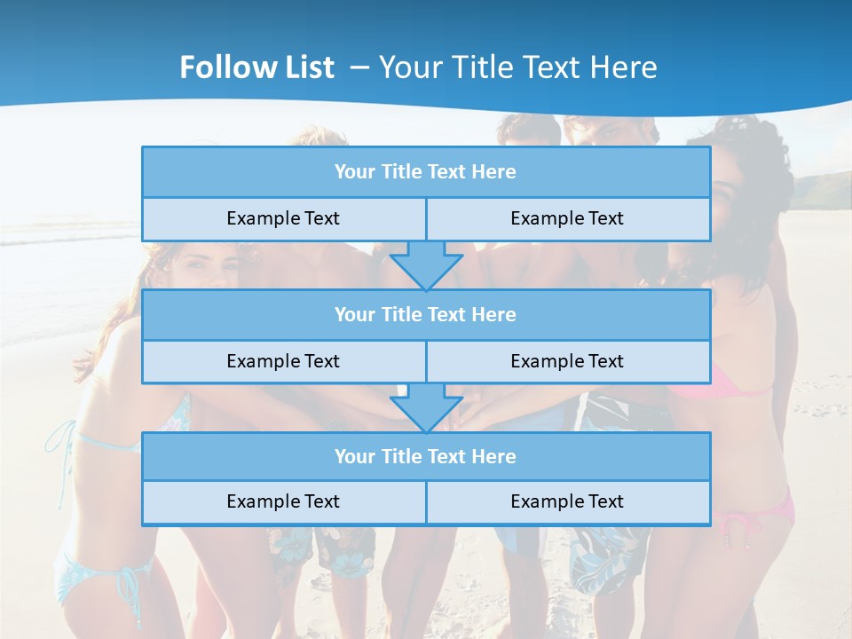 House Horizontal Blue PowerPoint Template