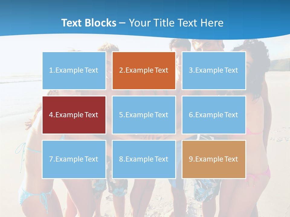 House Horizontal Blue PowerPoint Template