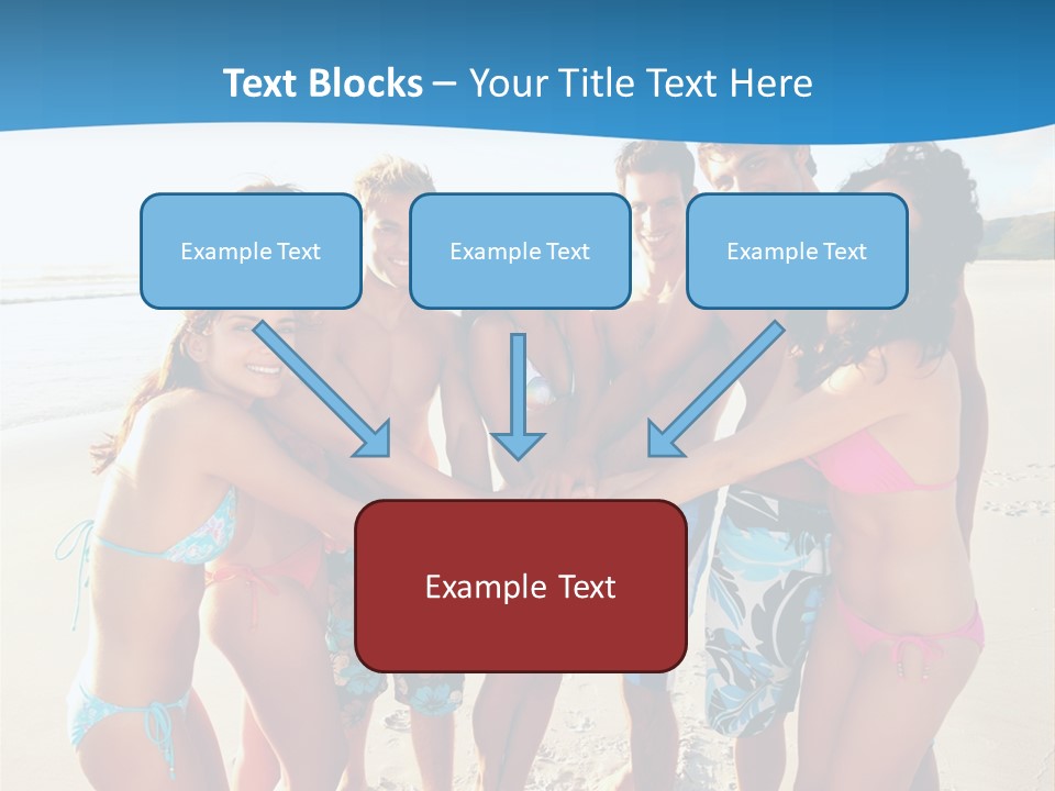 House Horizontal Blue PowerPoint Template