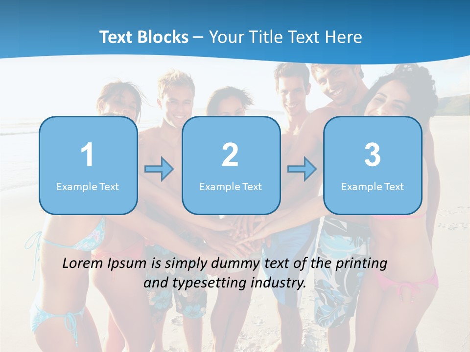 House Horizontal Blue PowerPoint Template